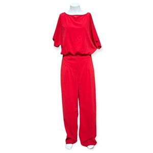 Fashion Pepper Red Peak a Boo Jumpsuit Size L